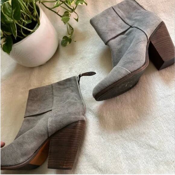 Rag & Bone Newbury Canvas Heeled Ankle Boots - Picture 4 of 7